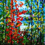Sarfraz-Qandeel-Falling in Fall-Acrylic on canvas 14Hx14W-C$180-1a