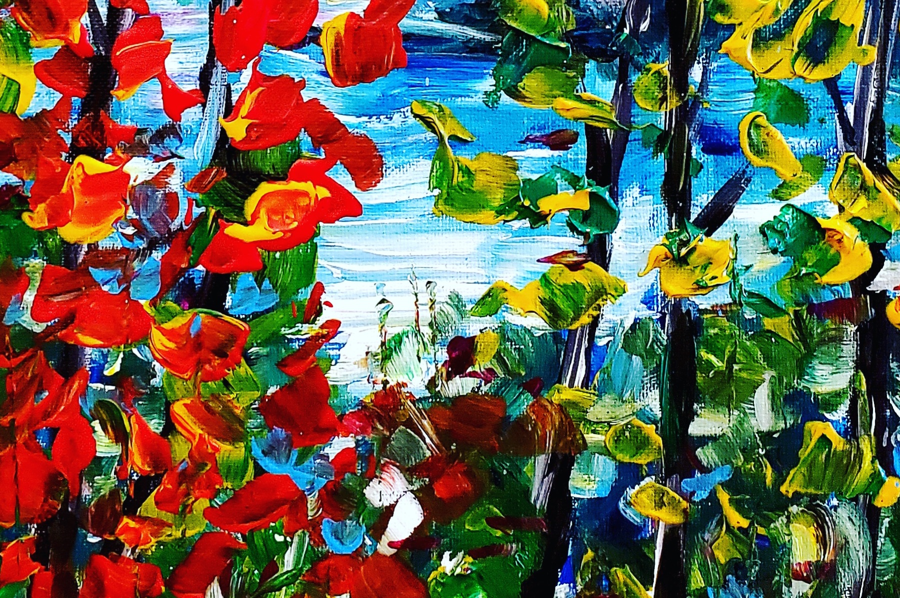 Sarfraz-Qandeel-Falling in Fall-Acrylic on canvas 14Hx14W-C$180-1b