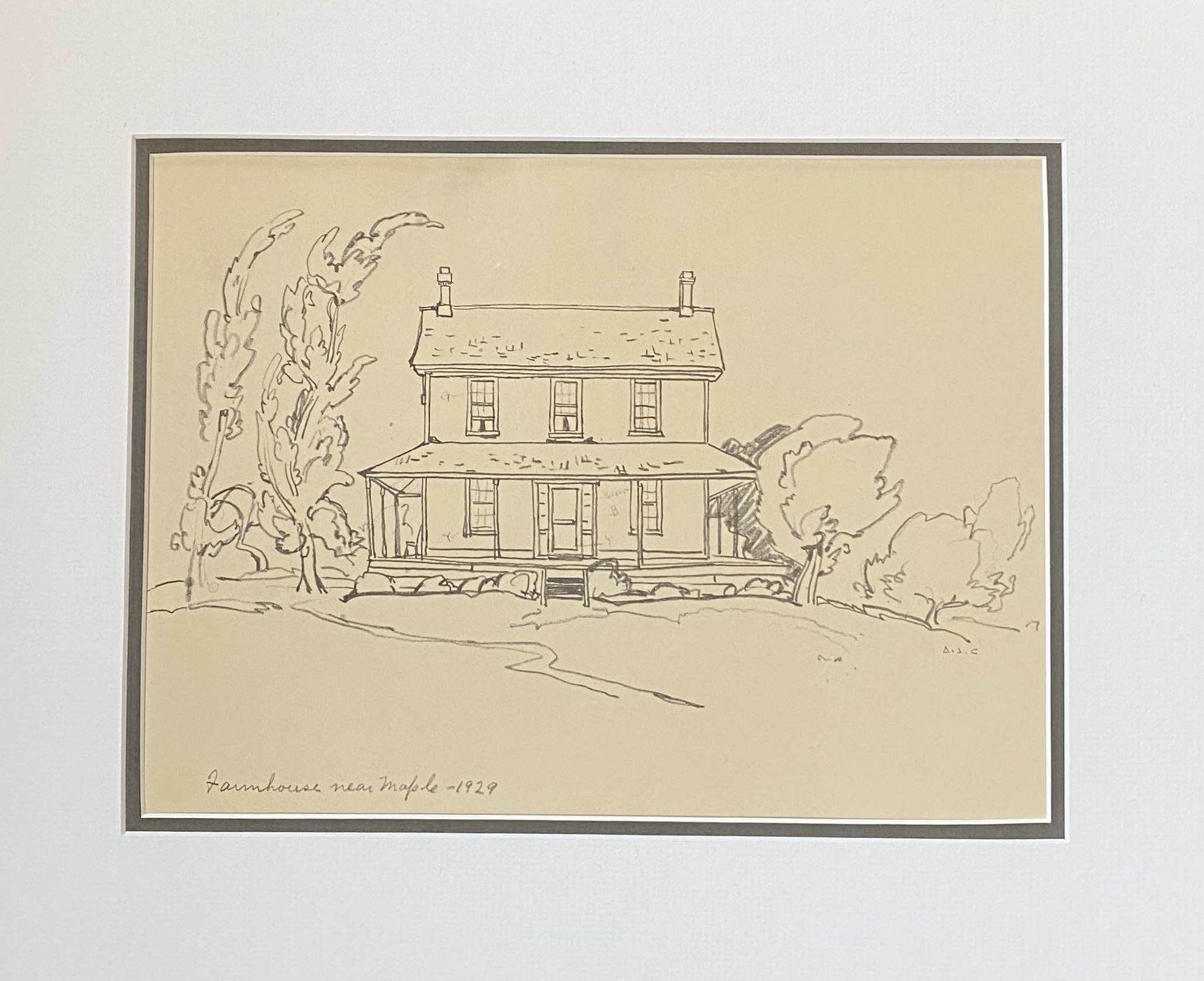 AJ CASSON Farmhouse near Maple 1929
